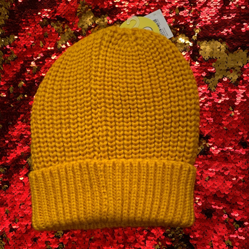 COPY - Mustard beanie.
